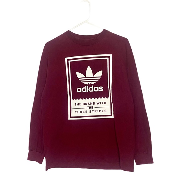 Burgundy Adidas tshirt - Picture 2 of 2